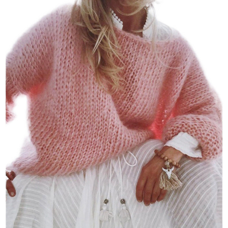 Léa | Pull ample à col rond pour femme - Image 8