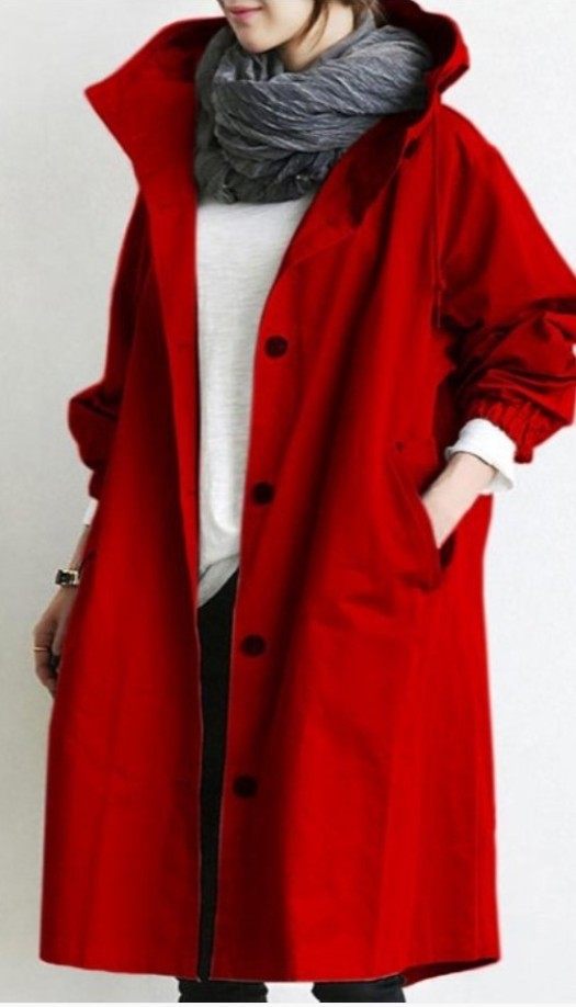 Angela | Trench Long à Capuche pour Femme - Image 10