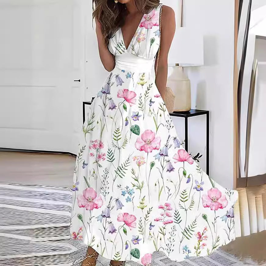 Livia | Robe longue de rêve florale pour une élégance sans faille - Image 3