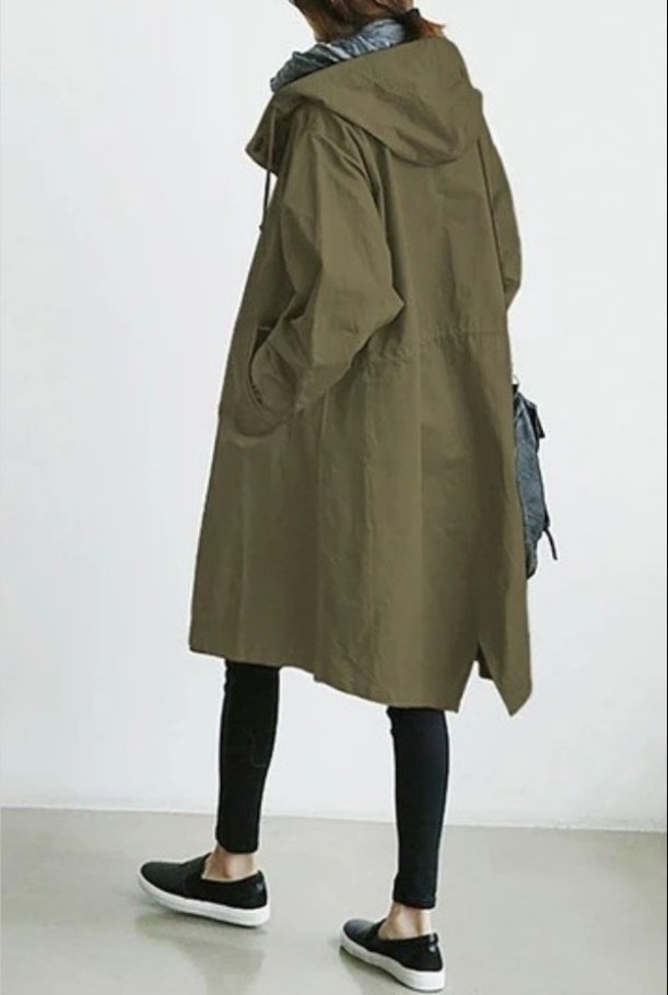 Angela | Trench Long à Capuche pour Femme - Image 7