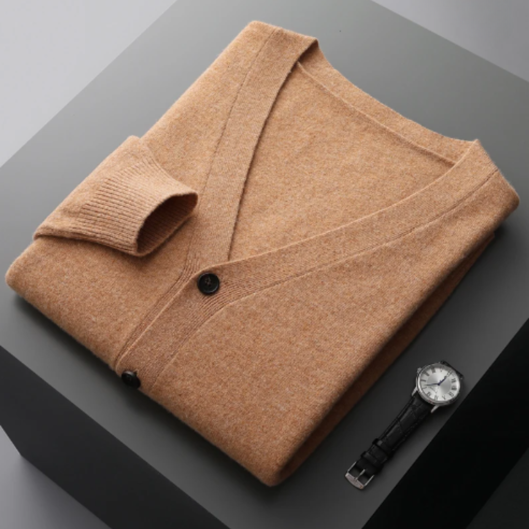 Stéphane | Cardigan Homme Col V Boutonné - Image 16