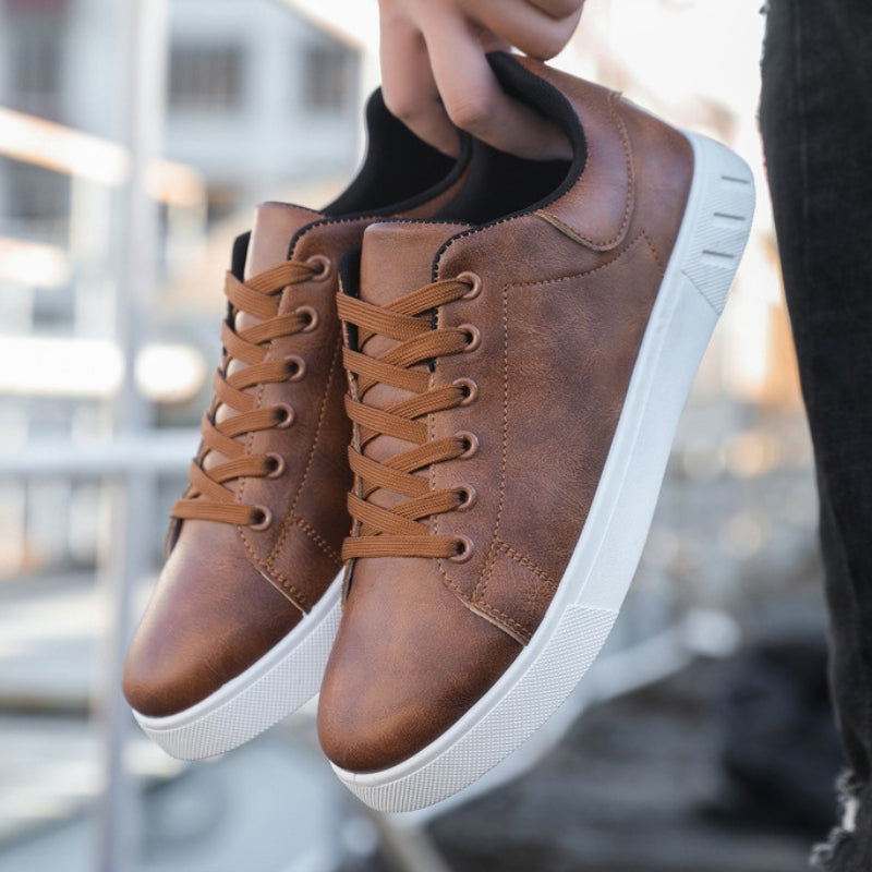Laurens | Baskets élégantes en cuir végétal pour hommes - Image 3