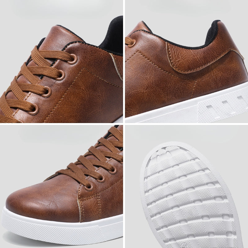 Laurens | Baskets élégantes en cuir végétal pour hommes - Image 5
