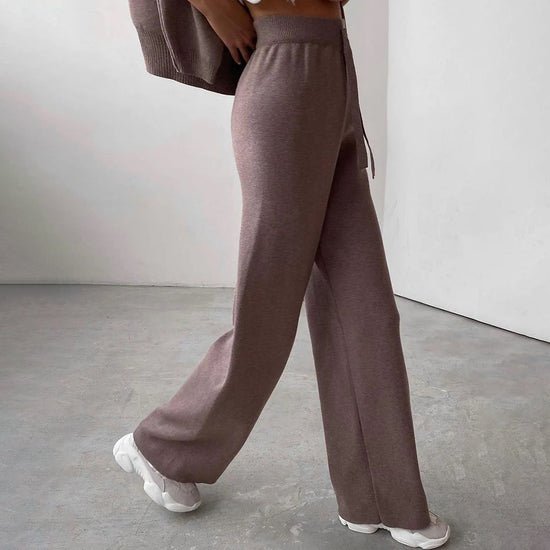 Delia | Ensemble de détente deux pièces en tricot pour femme - Image 5