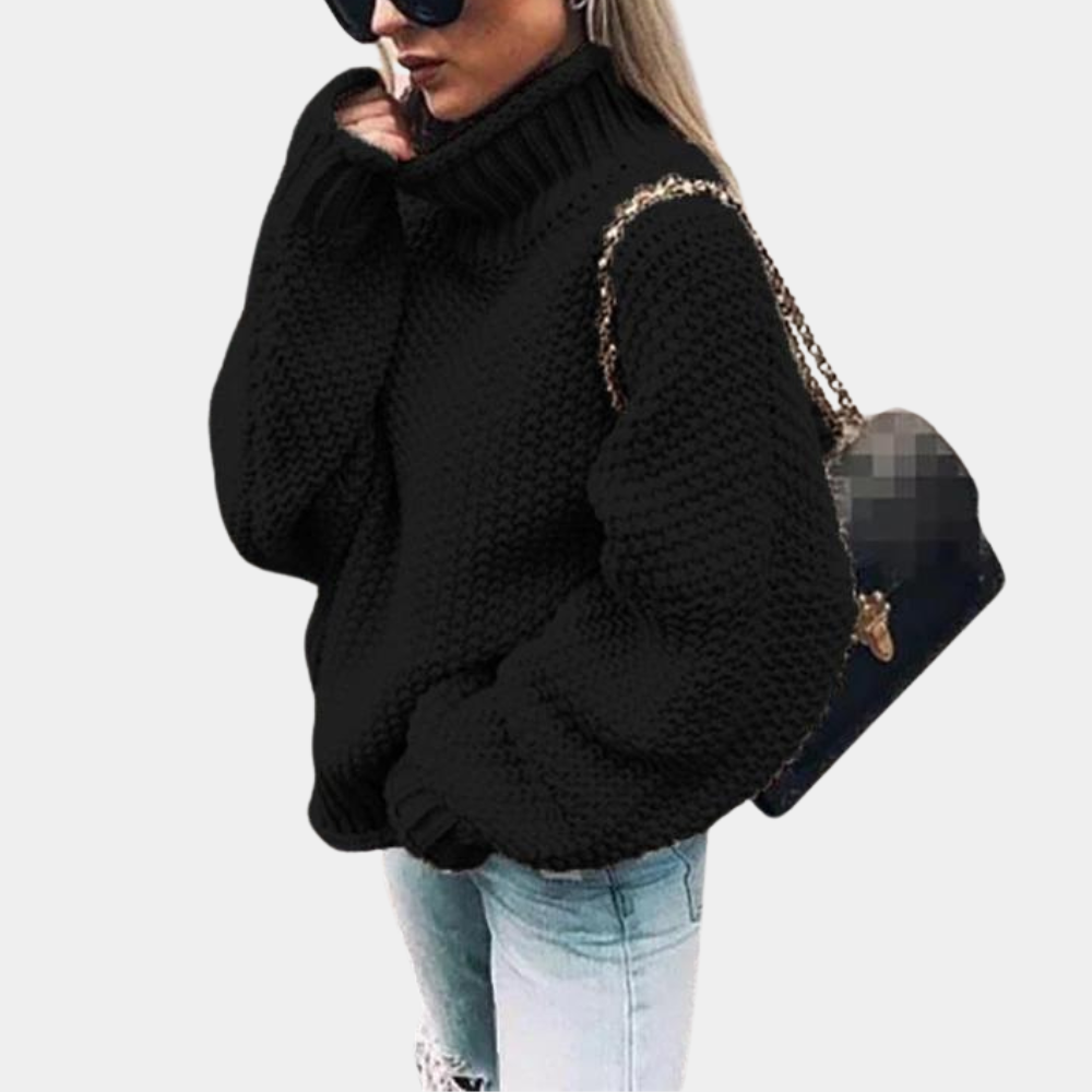 Margaux | Pull ample à col roulé pour femme - Image 3
