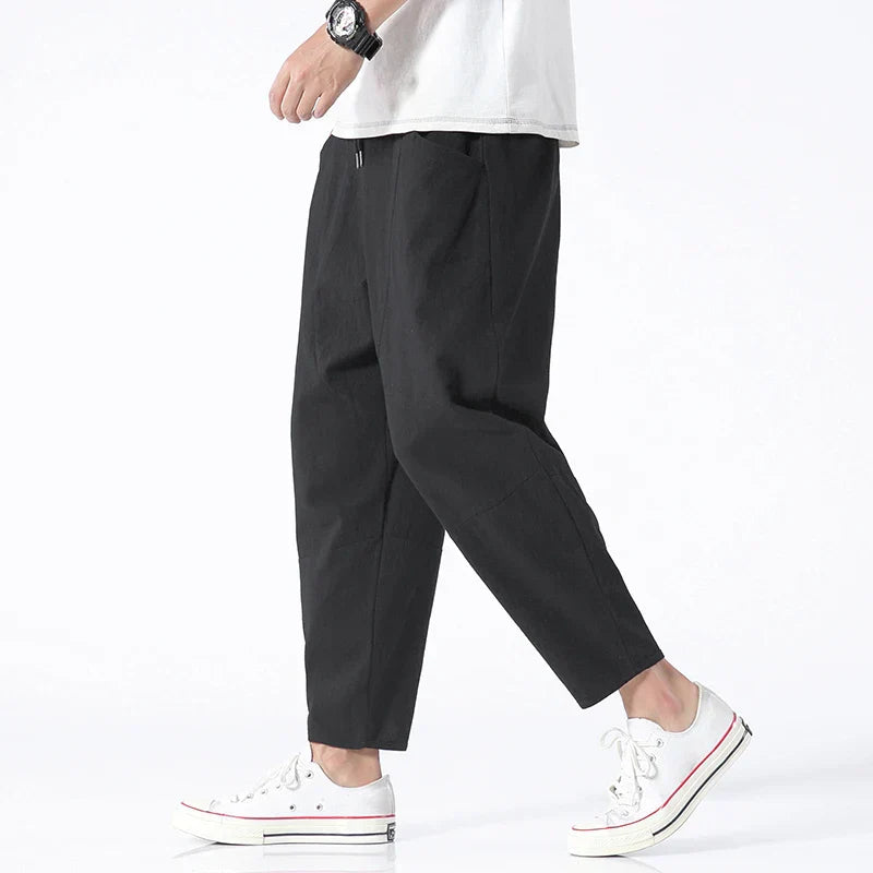 Xav | Pantalon court confortable en lin Kyoto - Image 2