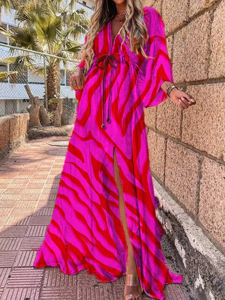 Laïla | Robe longue colorée pour l'été - Image 3