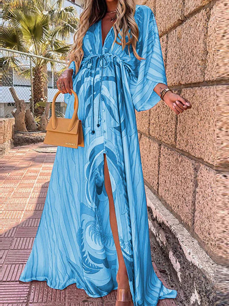 Laïla | Robe longue colorée pour l'été - Image 2
