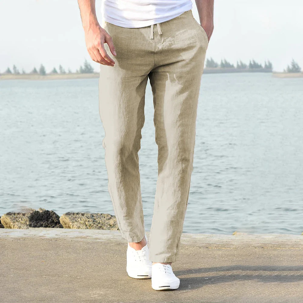 Cédric | Pantalon homme en coton et lin - Image 4