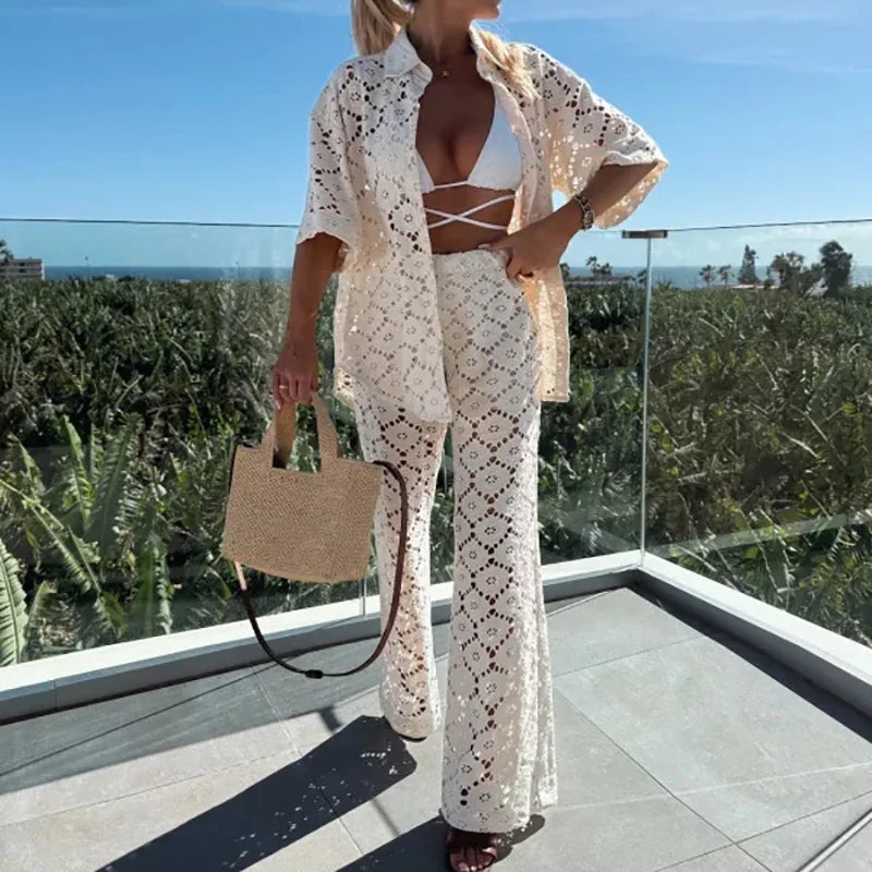 Gisèle | Ensemble deux pièces élégant avec pantalon large confortable - Image 7