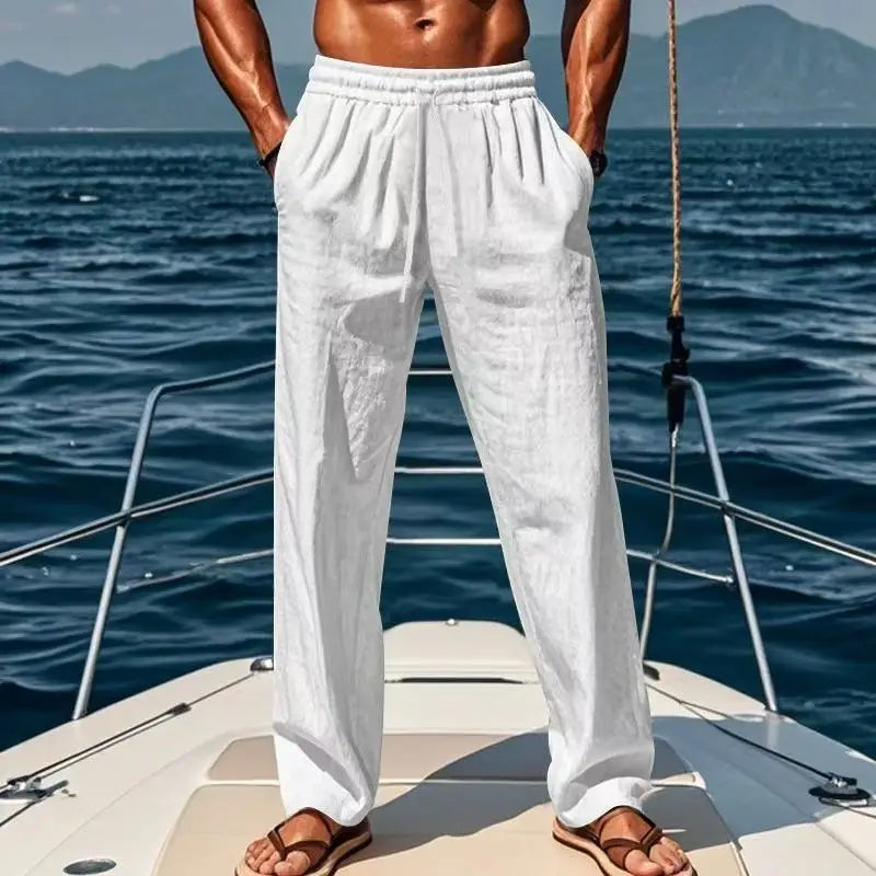 Clément | Pantalon de lin confortable et décontracté pour un style estival sans effort - Image 4
