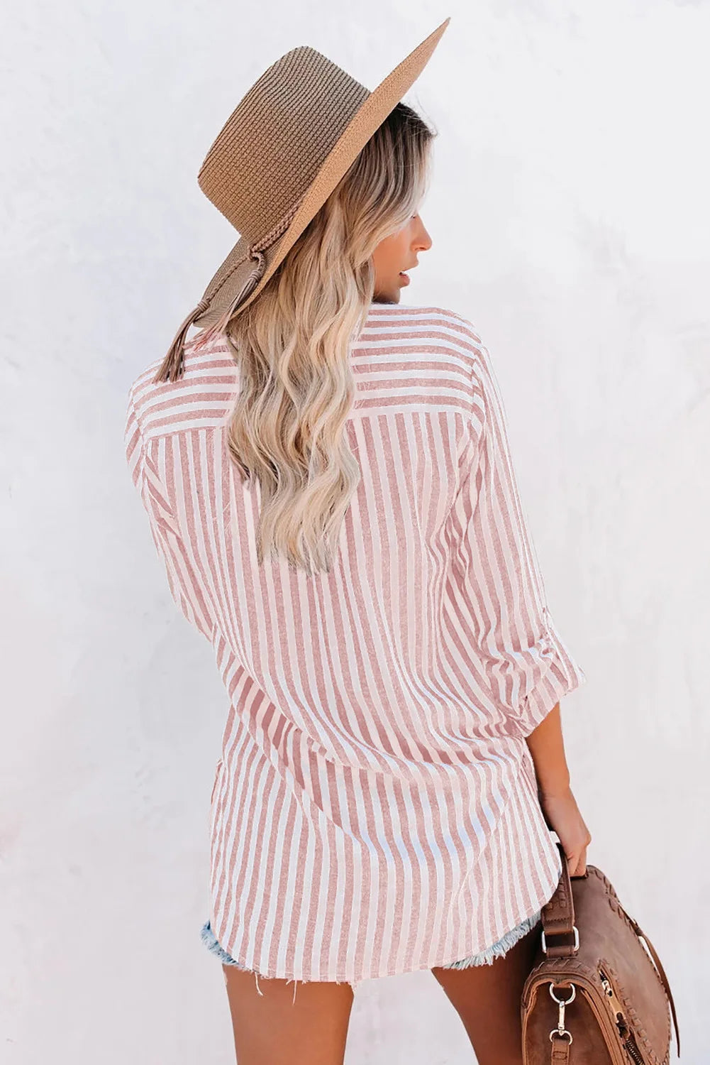 Claire | Chemisier oversize rayé stylé pour femmes - Image 3