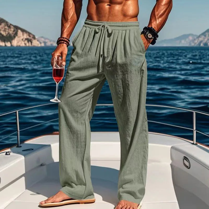 Clément | Pantalon de lin confortable et décontracté pour un style estival sans effort - Image 5