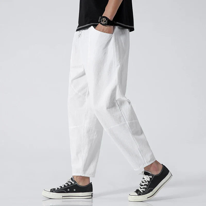 Xav | Pantalon court confortable en lin Kyoto - Image 4