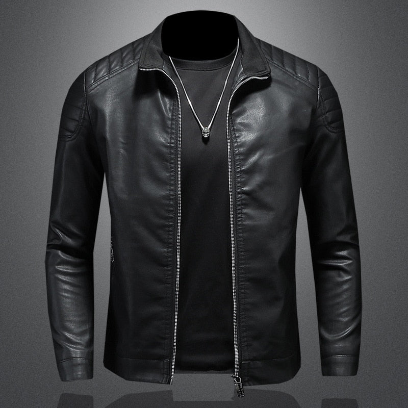 Charly | Veste de motard slim fit pour homme - Image 3