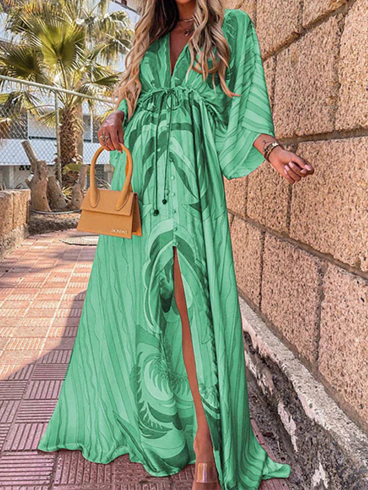 Laïla | Robe longue colorée pour l'été - Image 6