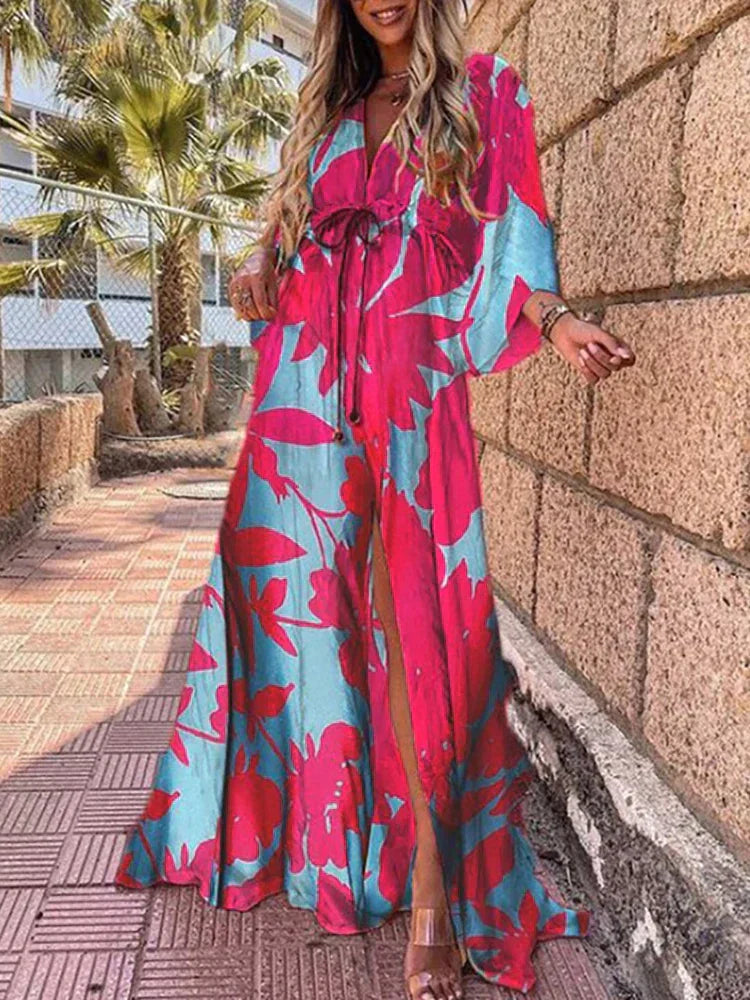 Laïla | Robe longue colorée pour l'été - Image 4