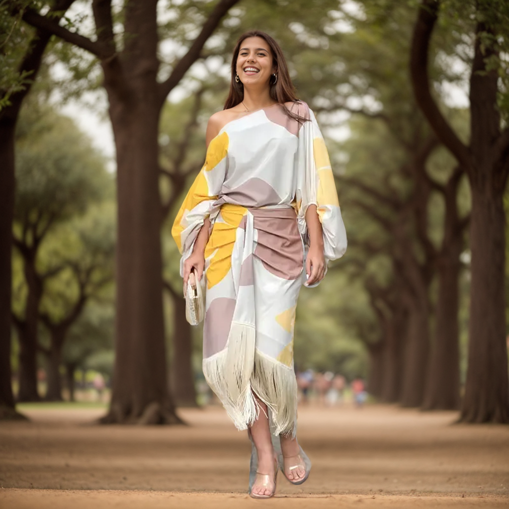 Léonie | Ensemble duo imprimé Lila pour un style chic - Image 3