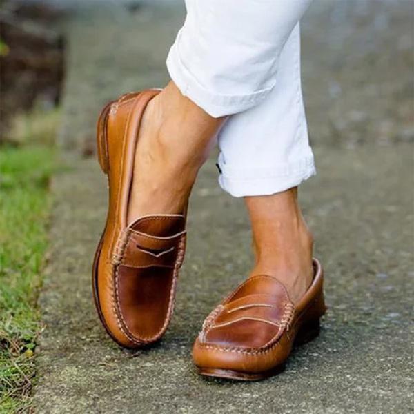 Aude | Mocassins élégants en cuir végétal pour femmes - Image 1