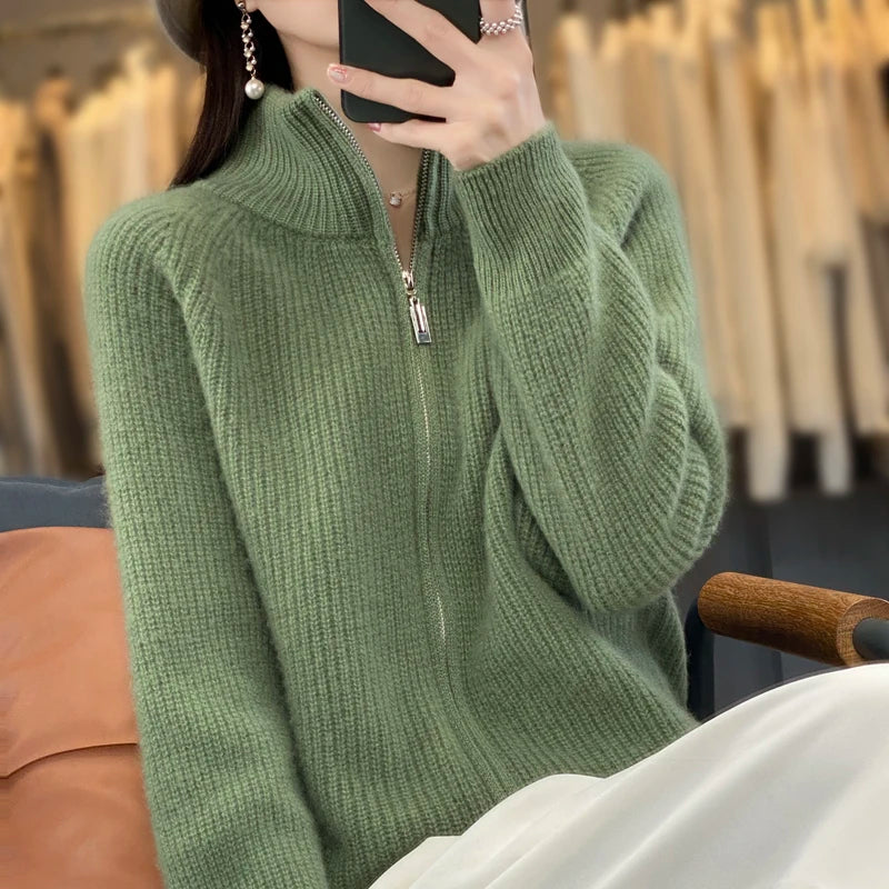 Wafa | Veste Pull Zippée Femme - Image 8