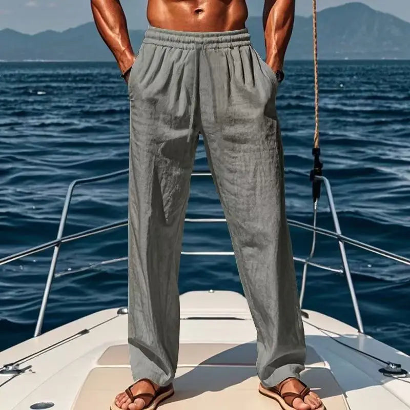 Clément | Pantalon de lin confortable et décontracté pour un style estival sans effort - Image 6