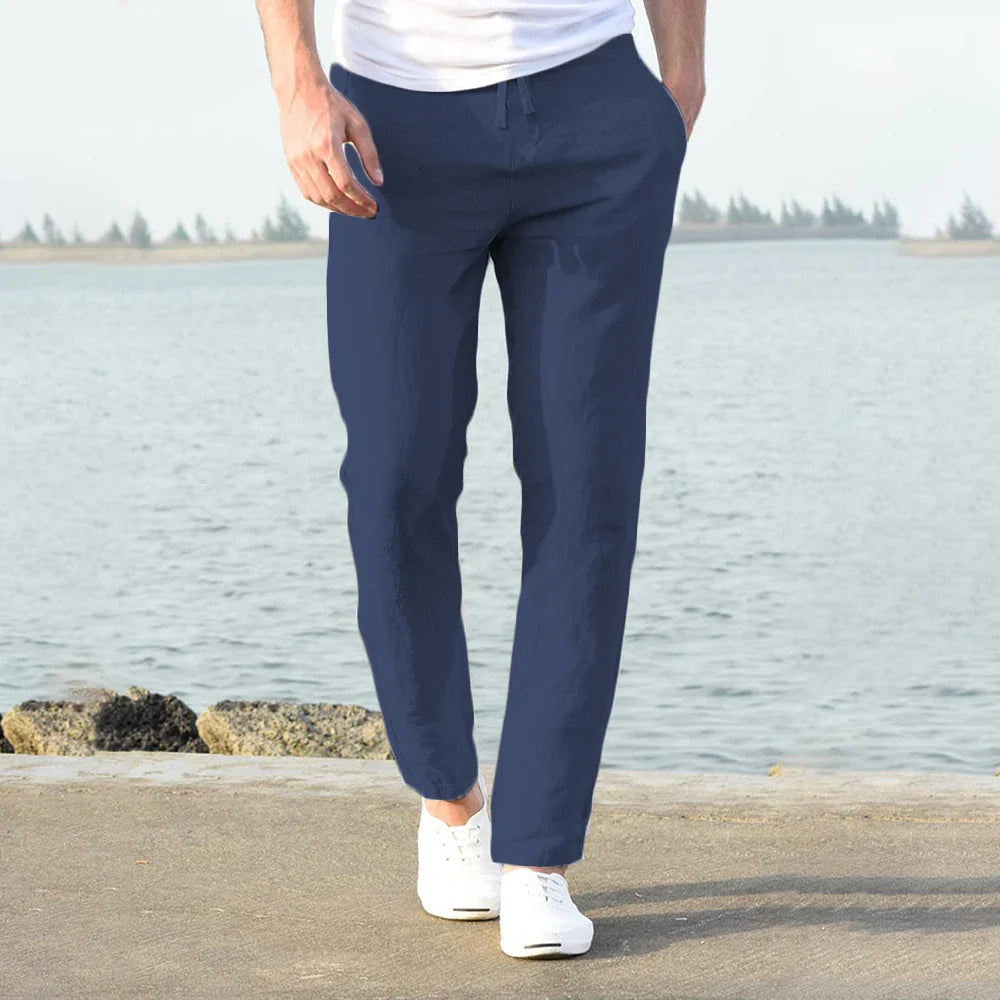 Cédric | Pantalon homme en coton et lin - Image 5