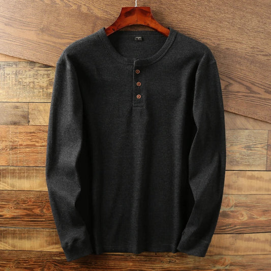Evan | Pull Henley à Manches Longues pour Homme - Image 2