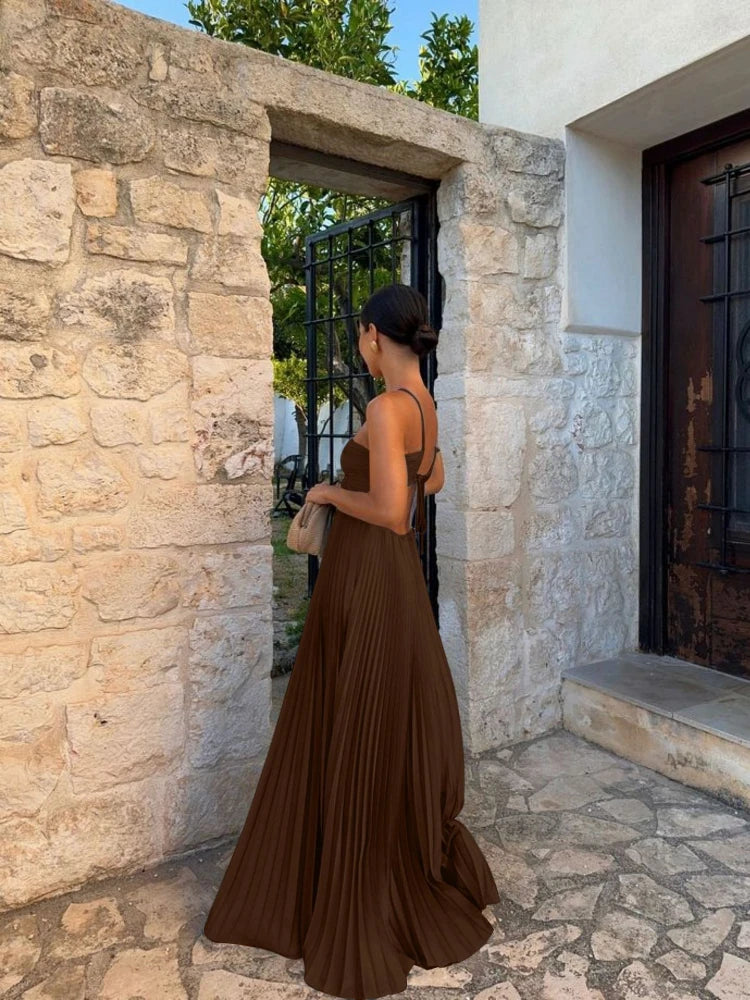 Souad | Robe longue plissée élégante au style intemporel - Image 6