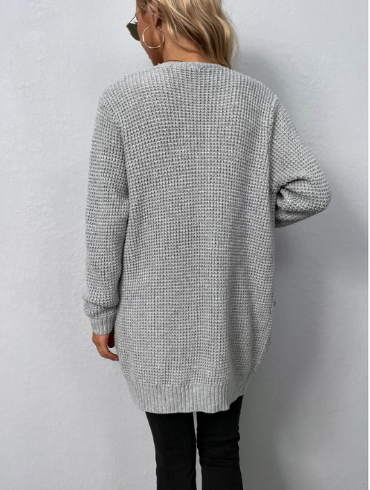Gabrielle | Cardigan Tricot Femme Ouvert sur le Devant - Image 2