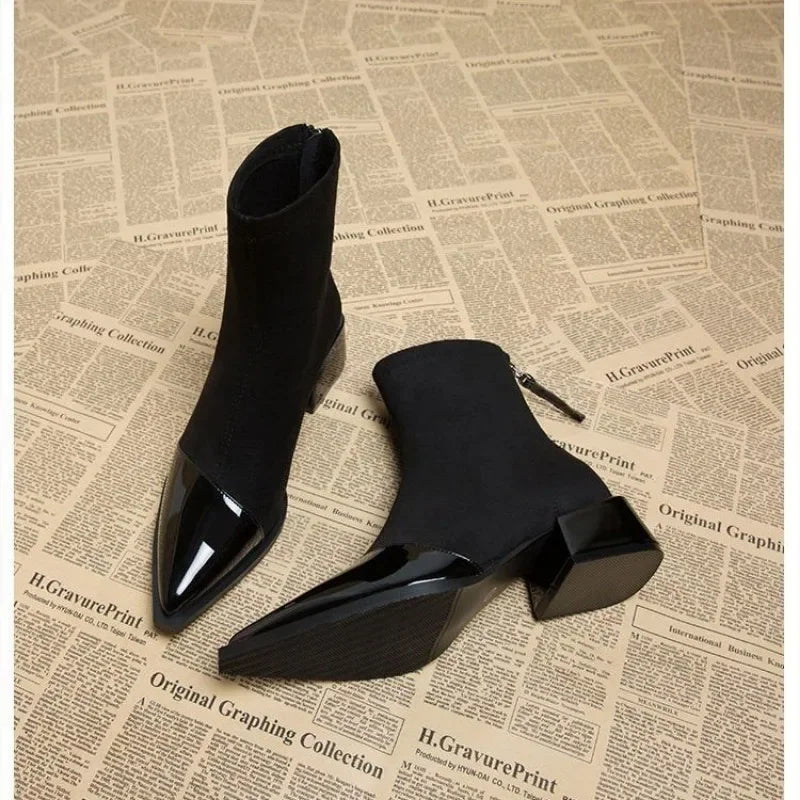 Judith | Bottines à Talon Bloc et Bout Pointu pour Femme - Image 5