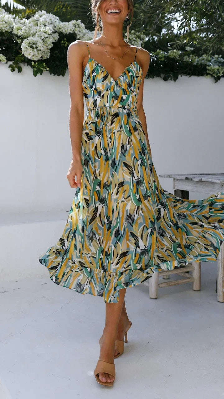 Ysée | Robe longue d'été vibrante pour un style sans effort - Image 1