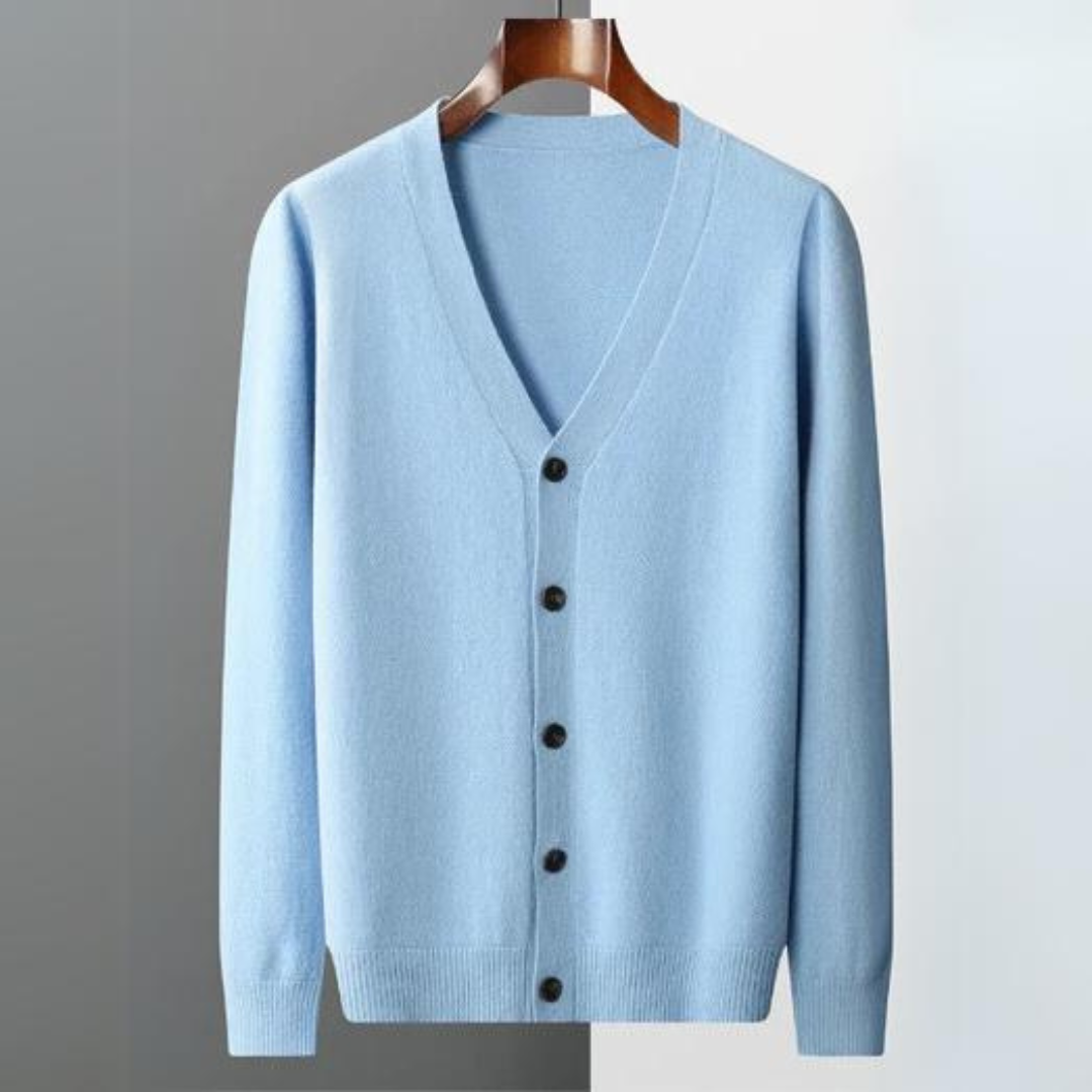 Stéphane | Cardigan Homme Col V Boutonné - Image 6