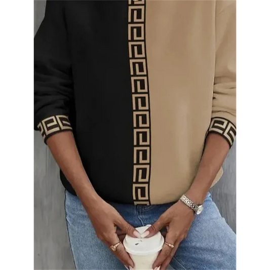 Sixtine | Pull Femme Manches Longues Color Block - Image 2