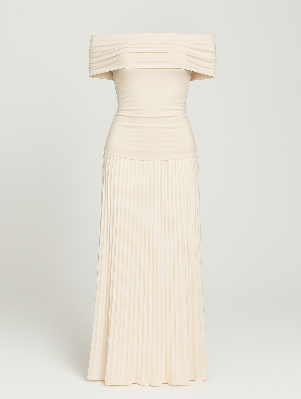 Ilona | Robe longue élégante à épaules découvertes - Image 4