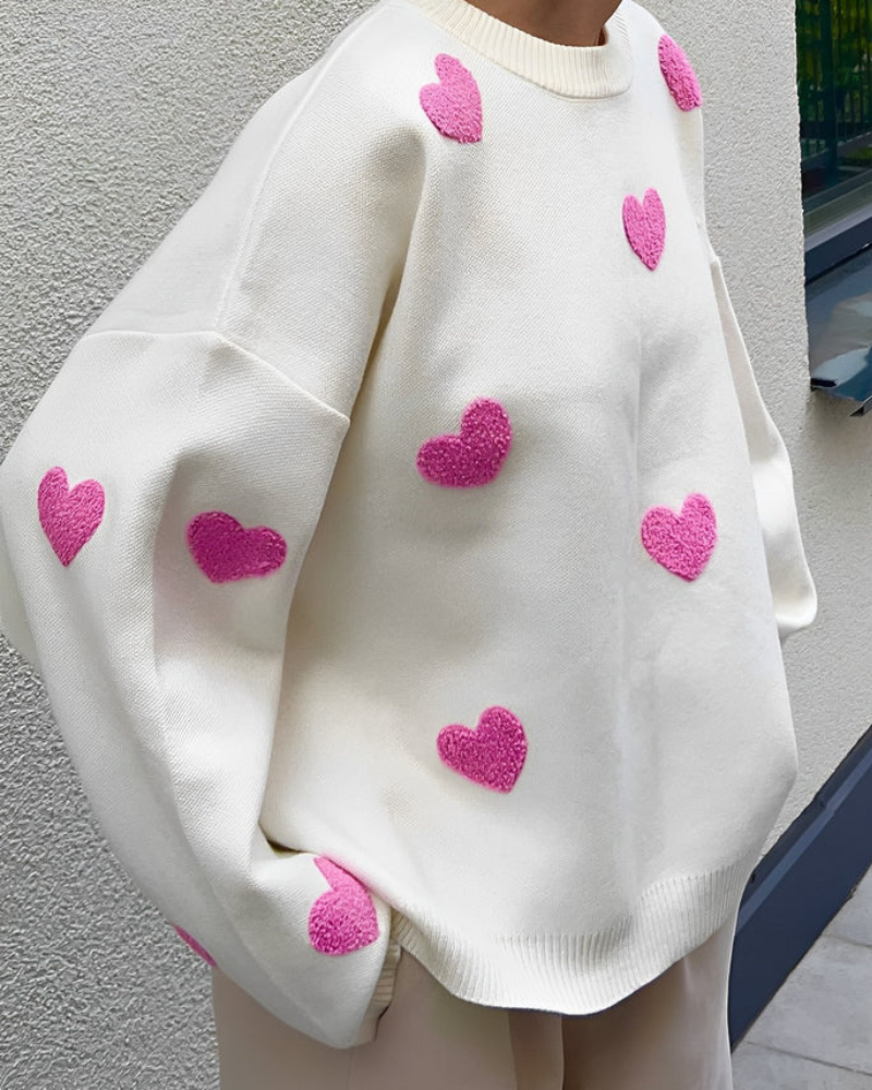 Édith | Pull ample à col rond pour femme - Image 11
