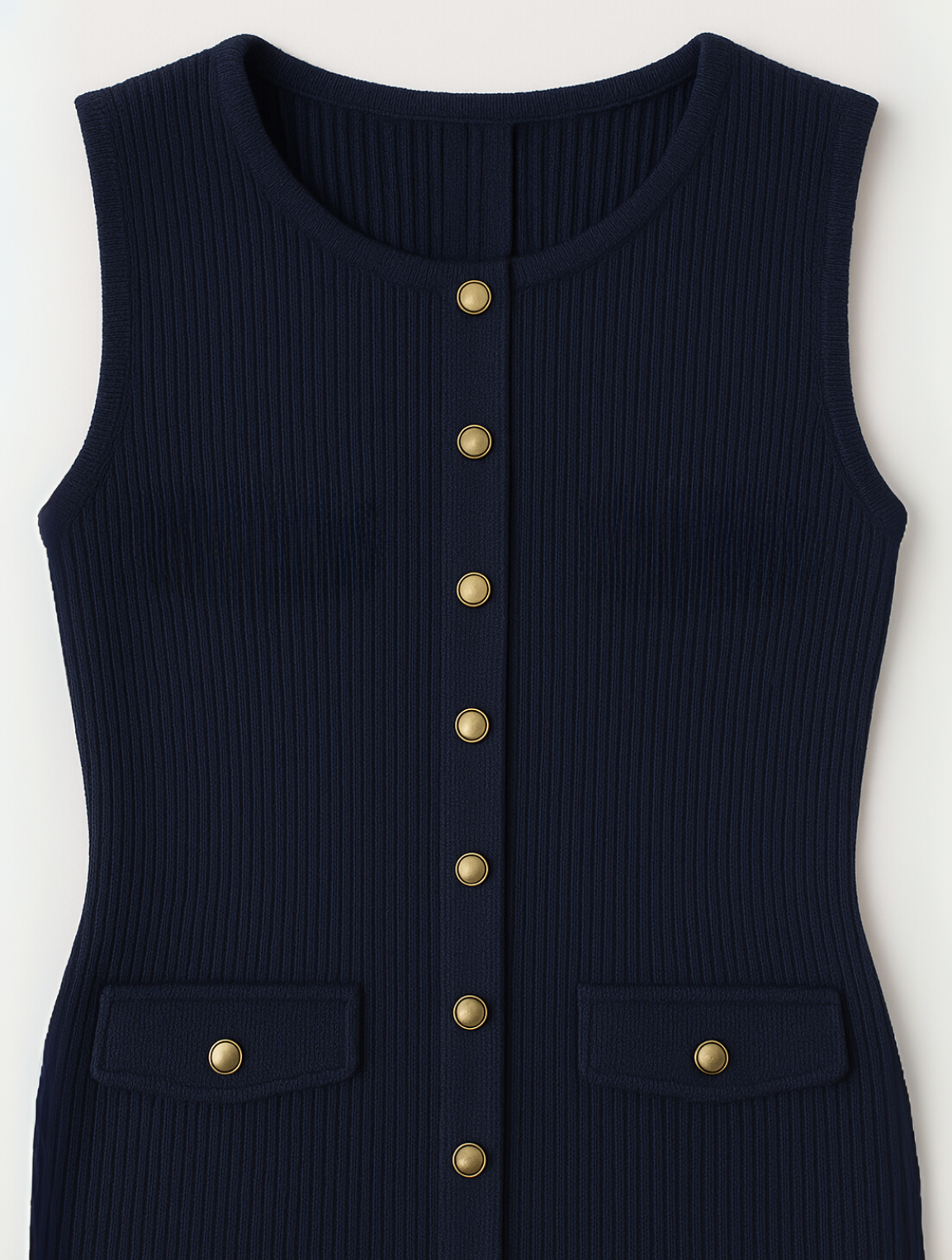 Élodie | Robe midi boutonnée élégante - Image 3