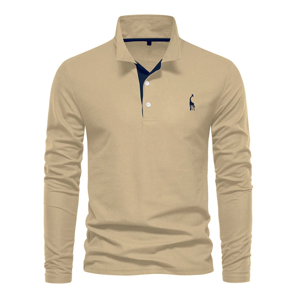 Loucas | Polo à Manches Longues Boutonné pour Homme - Image 6
