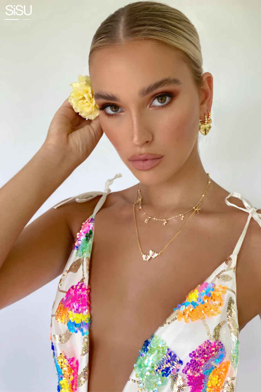 Delphine | Mini robe tropicale glamour - Image 5