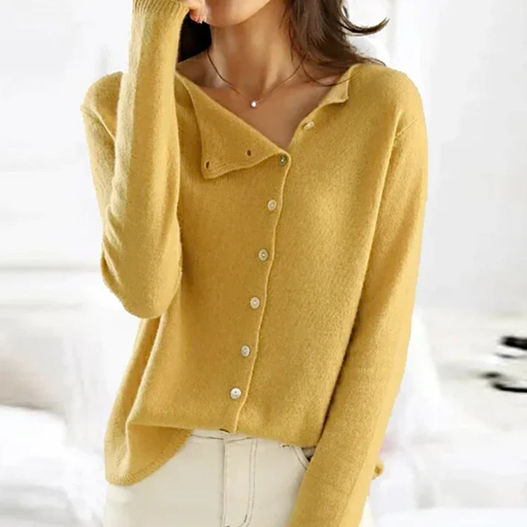 Laetitia | Pull Femme Manches Longues Boutonné - Image 4