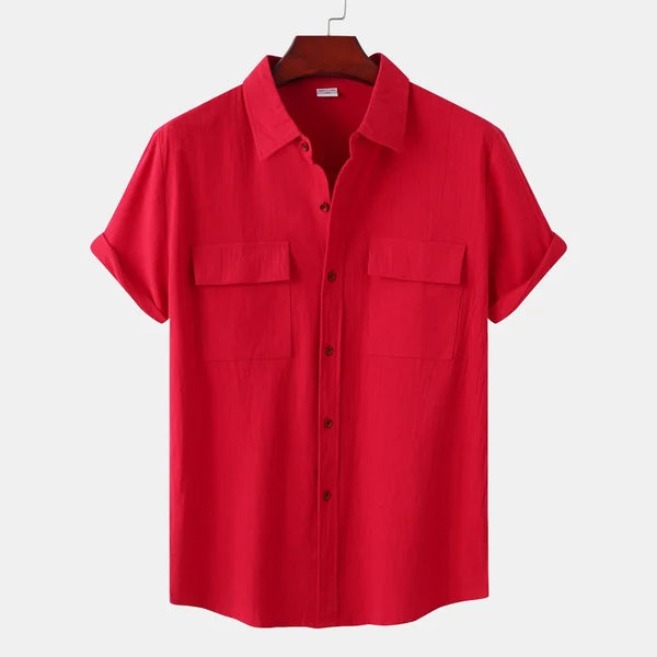 Claude | Chemise à manches courtes avec poches pour l'été - Image 7