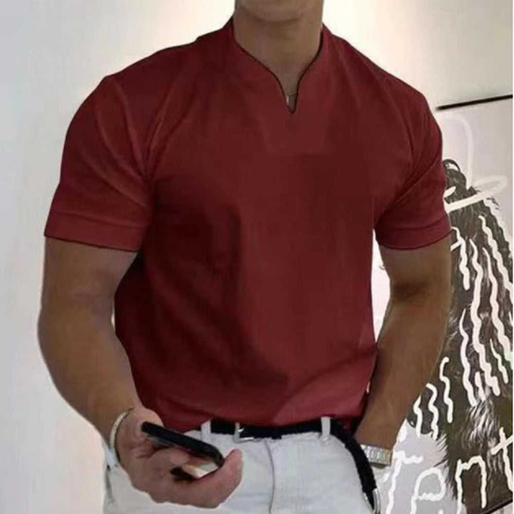 Image of Adrian | Herre Grandad Krave Casual T-shirt