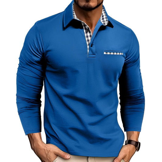 Image of Aske | Langærmet Polo Shirt til Mænd