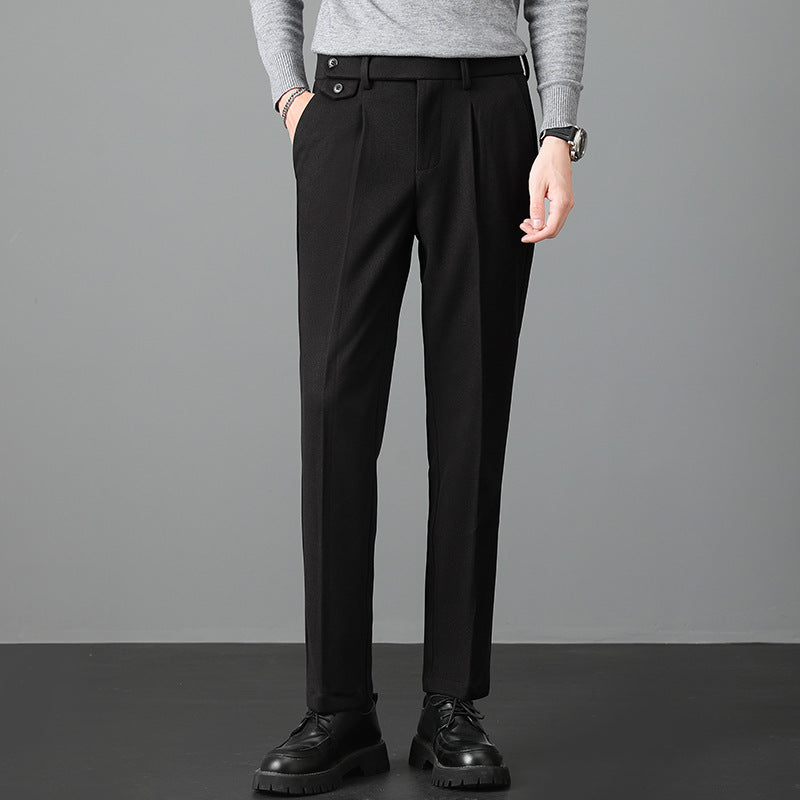 Jacques | Pantalon de costume homme à plis coupe droite - Image 3