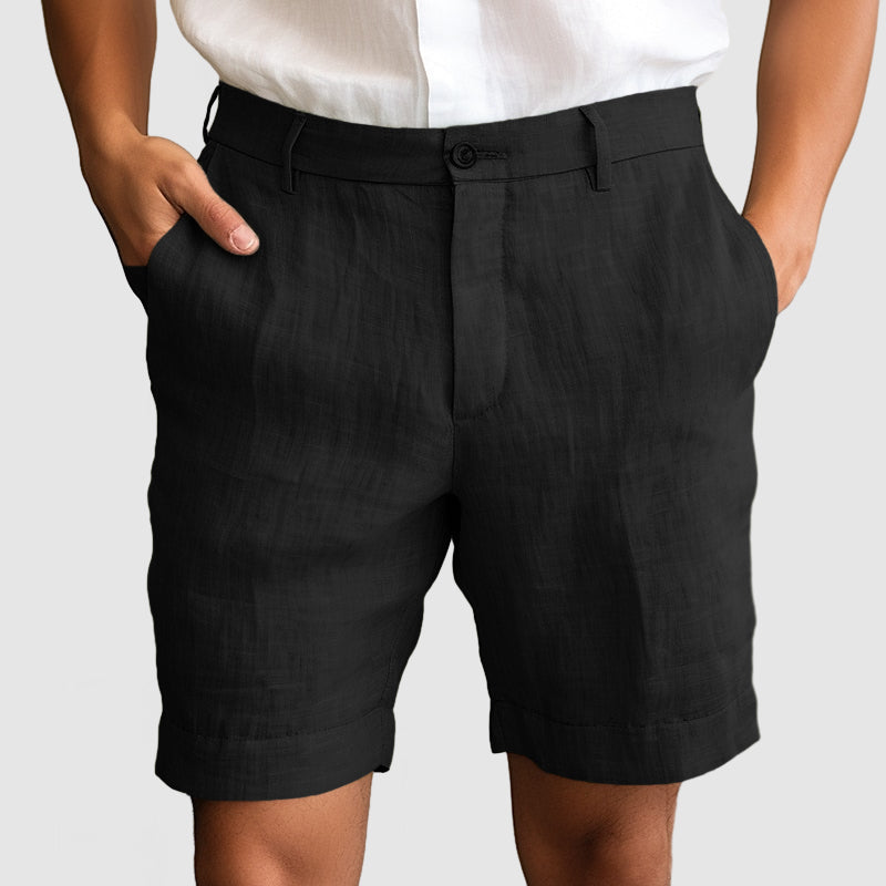 Alphonse | Short décontracté en coton et lin pour hommes, pour un confort optimal - Image 9
