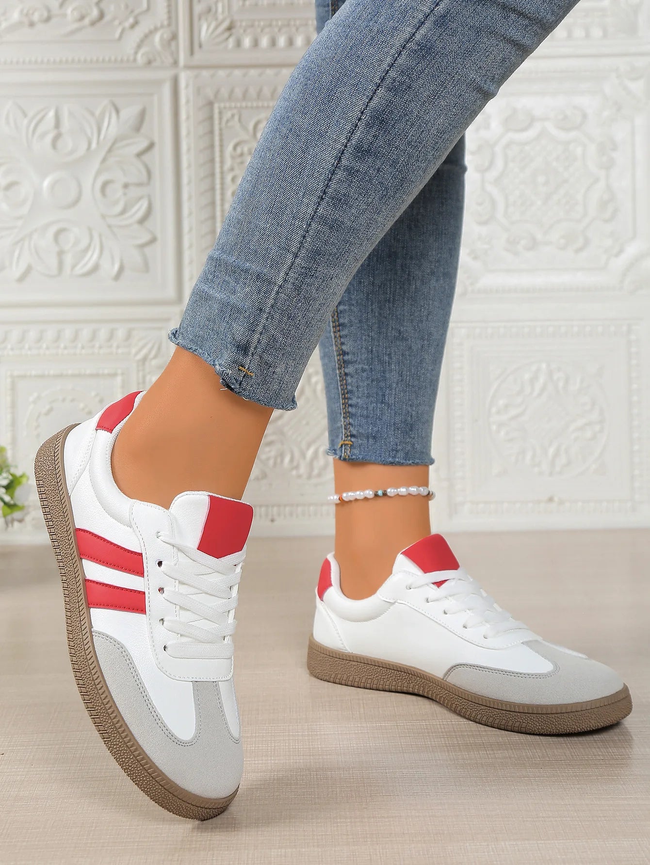 Bodil | Dame Snøresko Casual Sneakers - Image 1