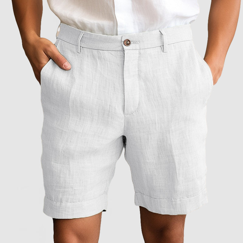 Alphonse | Short décontracté en coton et lin pour hommes, pour un confort optimal - Image 4