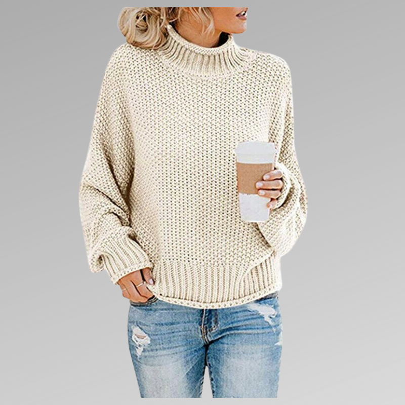 Enora | Pull ample à col roulé pour femme - Image 9