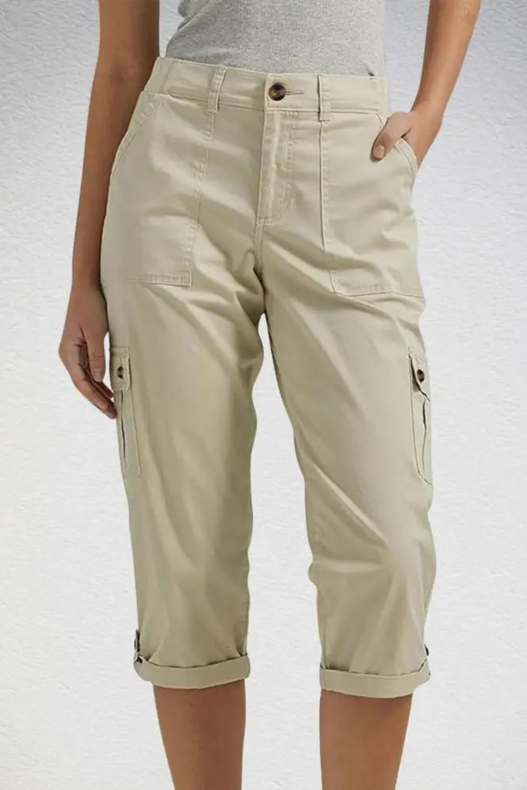 Cropped cargobukser til damer
