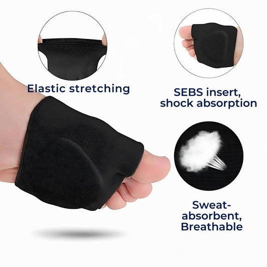 CushionFlex Forfod Beskyttelse | Silikone Gel Pude - Absorberer Stød på Foden - Smertelindring - til Metatarsalgia - Daglig Komfort Marcelie