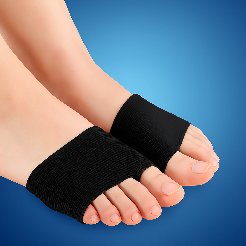 CushionFlex Forfod Beskyttelse | Silikone Gel Pude - Absorberer Stød på Foden - Smertelindring - til Metatarsalgia - Daglig Komfort Marcelie